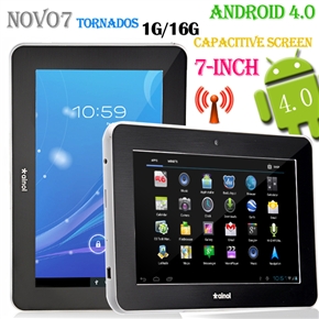Ainol NOVO7 Tornados Cortex-A9 1.0GHz 1G/16G Android 4.0 7-inch Capacitive Screen Tablet PC with WiFi Camera (White) 