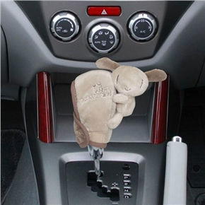 BuySKU59621 Bear Style Car Hand Gear Cover Skin for Car Hand Gear (Khaki & Brown)