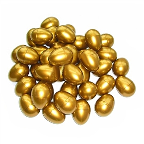 Beautiful Hollow Plastic Easter Golden Egg Decoration 