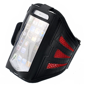 BuySKU68030 Breathable Mesh Style Adjustable Sports Armband Case for iPhone 5 (Red)