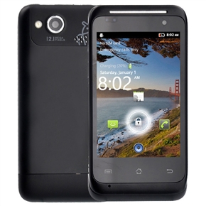 C110 MTK6513 650MHz Android 2.3 Dual SIM Quad-Band 3.5-inch Capacitive Screen Smart Phone with WiFi GPS Camera (Black) 