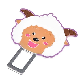 BuySKU59482 Car Seat Safety Belt Locking Buckle Clip with Adorable Lamb Shape