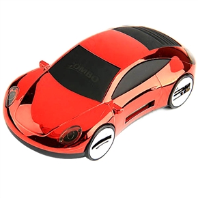 Car Shaped USB2.0 High Speed 2-Port Hub Adapter with MMC/SD/MS/M2/TF Card Reader & External USB Cable (Red) 