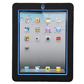 BuySKU63137 Cool Robot Style Hard Protective Back Case Cover with Stand for The new iPad (Black & Blue)