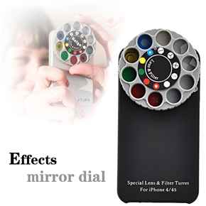 BuySKU63253 Creative Special Lens & Filter Turret for iPhone 4 iPhone 4S (Black)