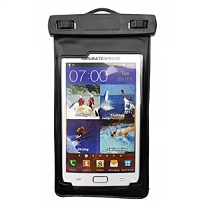 BuySKU64503 Crystal Waterproof Bag /Pouch with Armlet for Samsung Galaxy Note /i9220 (Black)