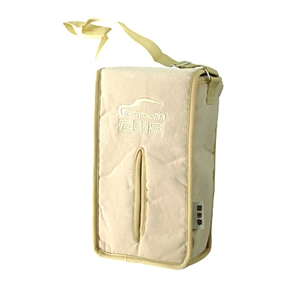 BuySKU59593 Decent Tissue Box Car Tissue Holder Case with Hanging Rope (Khaki)