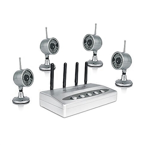 BuySKU59150 Digital Wireless Security Kit Four 2.4G Wireless Cameras and Receiver Kit with 20M Night Version