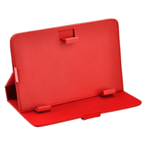 BuySKU64816 Durable PU Protective Case Cover Skin with Magnetic Closure for 7-inch Tablet PC (Red)