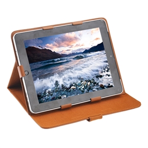 BuySKU64758 Durable PU Protective Case Cover with Magnetic Closure for 9.7-inch Tablet PC (Brown)