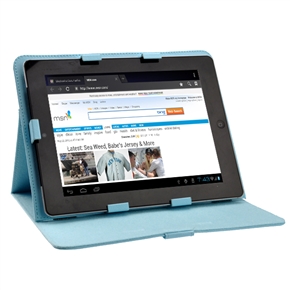 BuySKU64756 Durable PU Protective Case Cover with Magnetic Closure for 9.7-inch Tablet PC (Sky-blue)