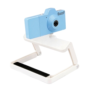 Eazzzy Mini Surveillance Digital Video Voice Recorder Camcorder with Motion Detector & Foldable Gimballed Base (Blue)