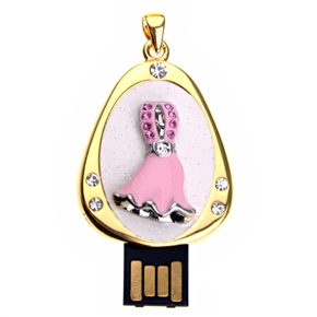 BuySKU60864 Elegant 4GB USB Flash Memory Drive Christmas Dress U Disk Christmas