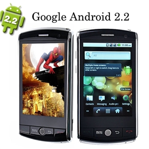 F602 Google Android 2.2 Capacitive Screen Smart Cell Phone WIFI TV GPS 3.2" Touch Screen Dual SIM Dual Standby (Black)