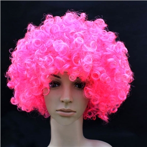 BuySKU61987 Fluffy Hair Cosplay Wig Hairpiece - Explosion Head (Pink)