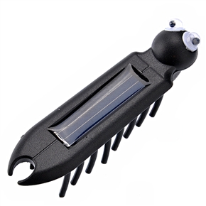 Funny Solar-powered Multiped Crawling Insect Toy (Black) 