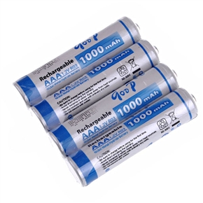 BuySKU62234 GD-1000mAh 1.2V AAA Rechargeable Ni-MH Battery (4 pcs/set)