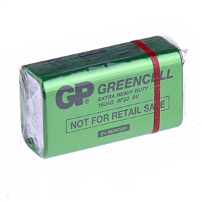 BuySKU62198 GP 1604G 9V Battery High Quality Carbon-zinc Battery (Green)