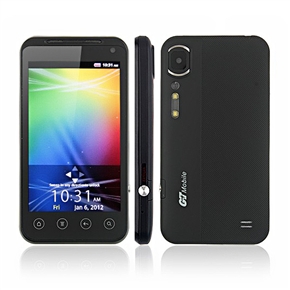 GT G2 Android 4.0 Dual SIM Quad Band 4.0-inch Capacitive Touchscreen 3G Smart Phone with WiFi GPS Dual-camera (Black) 