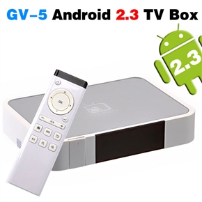  GV-5 Android 2.3 512M/4G High Definition TV Box with WiFi Ethernet & Remote Control