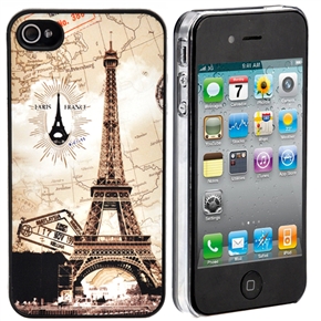 Grand Eiffel Tower Pattern Style Hard Protective Back Case Cover for iPhone 4 /iPhone 4S