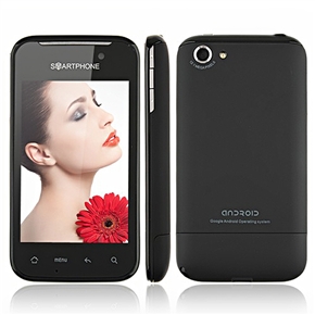 HG21 Android 2.3 Dual SIM Quad Band 3.5-inch Capacitive Multi-touch Screen Smart Phone with WiFi TV Dual-camera (Black)