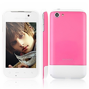 HG21 Android 2.3 Dual SIM Quad Band 3.5-inch Capacitive Multi-touch Screen Smart Phone with WiFi TV Dual-camera (Rosy)