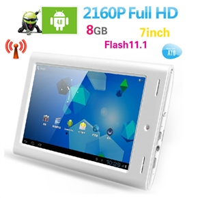 Hyundai A7 All Winner A10 1.5GHz 512M/8G Android 4.0 7-inch Capacitive Screen Tablet PC with WiFi HDMI Camera (White) 