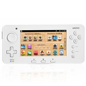 JXD S603 Cortex-A8 1GHz 512MB/4GB Android 2.3 4.3-inch Resistive Screen Smart Game Console with WiFi Camera HDMI (White)