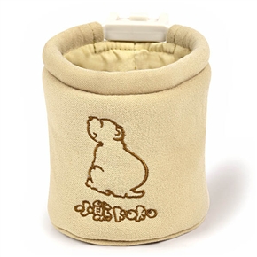 BuySKU59668 K-170A Khaki Air Outlet Soft Car Storage Bag Circular Box with Bear Pattern