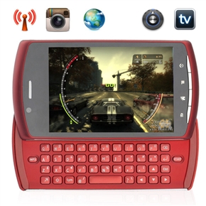 L333 Triple SIM Card Quad Band 3.5 Inch Resistive Touchscreen Sideslide QWERTY Keyboard Cellphone with WiFi TV Bluetooth