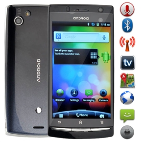 LT18i Android 2.3 Dual SIM Quad Band 4.1-inch Capacitive Touchscreen 3G Smart Phone with GPS WiFi TV Dual-camera (Black)
