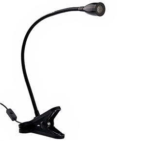 BuySKU66509 Large-size USB Rechargeable Type LED Desk Lamp Reading Light with Clip (Black)