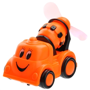Lovely Cartoon Car Shaped Electric Fan (Orange)