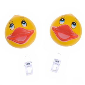 BuySKU62497 Lovely Cartoon Sucker Hook Sucker Hanger Vacuum Hook - Duck (2 pcs/set)