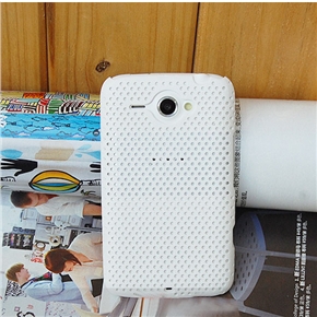 Mesh PC Protective Back Case for HTC ChaCha G16 (White)