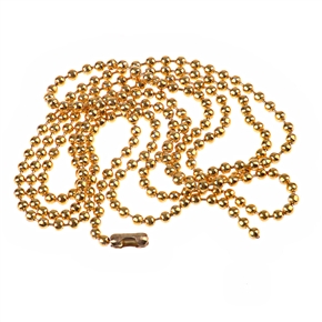 BuySKU60509 Metal Bead Chain for USB Flash Drive (Golden)