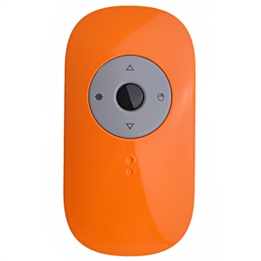 Mini 2.4G Wireless Smart Mouse with Red Laser Beam Presentation Controller (Orange)