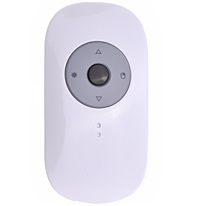 Mini 2.4G Wireless Smart Mouse with Red Laser Beam Presentation Controller (White)