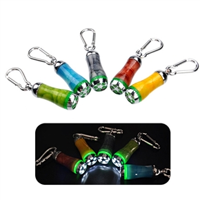 Mini Type 5-LED Flashlight Torch with Mountaineering Buckle (Random Color)