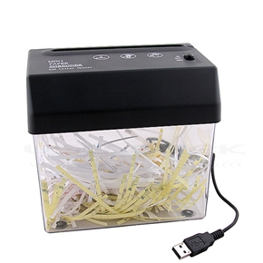 BuySKU15944 Mini USB Powered Paper Shredder with Letter Opener