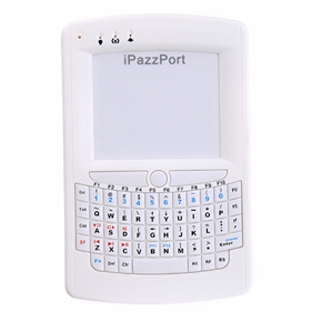 Mini Wireless Handheld Rechargeable PC Keyboard & Mouse Touchpad Remote Control (White)