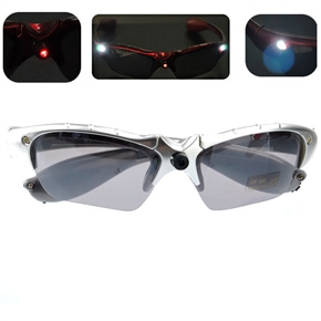 BuySKU65331 Multifunctional Anti-Ultraviolet Myopia Prevention Glasses with Red Laser & LED Lights (Silver)