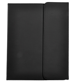 BuySKU63192 PU Leather Football Pattern Vein Protective Case Cover with Stander & Inner Frame for The new iPad (Black)