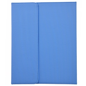 BuySKU63189 PU Leather Football Pattern Vein Protective Case Cover with Stander & Inner Frame for The new iPad (Blue)