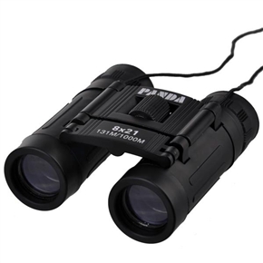 BuySKU58723 Panda 8x21 131M/1000M Non-slip Binocular Telescopes (Black)