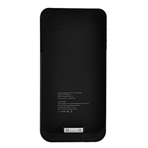 Rechargeable 1900mAh External Battery Backup Case for iPhone 4 iPhone 4S (Black)