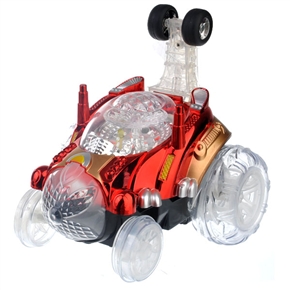 Rechargeable Remote Control Stunting Car Toy with Music and Bright Light