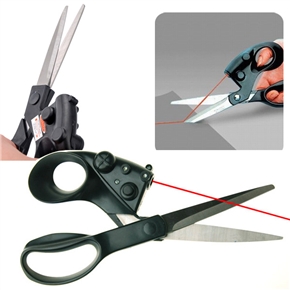 BuySKU58798 Red Laser Stainless Steel Scissors