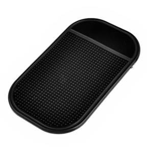 BuySKU59453 Silicone Vehicle Anti-slip Mat Anti-skid Pad with Salient Round Points - 14*8cm (Black)